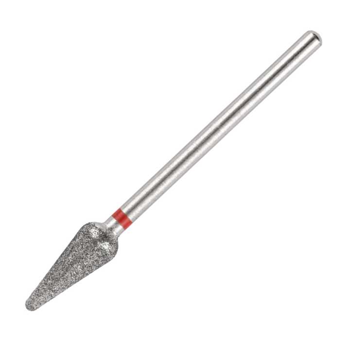 Frez diamentowy gruszka czerwony delikatny