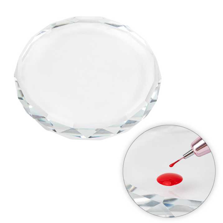 Podkładka paleta kryształowa do mieszania lakierów i zdjęć Molly Nails