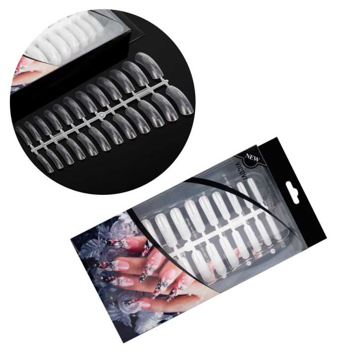 Górne formy do paznokci dualformy DSF do żelu akrylożelu akrylu clear przezroczyste Model A2 240 szt