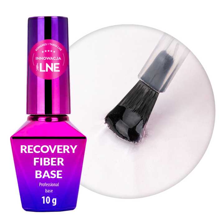 Baza hybrydowa Recovery Fiber Base Molly Nails Clear Pink 10g