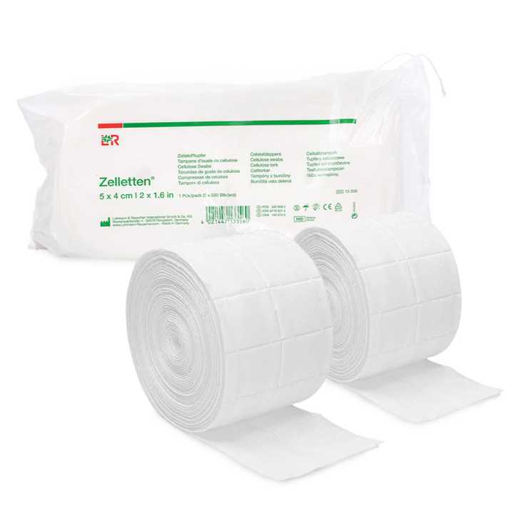 Dust-free swabs 1000 pcs. (2 rolls x 500 pcs.) 12-layer