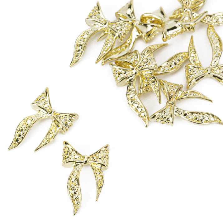 Ozdoby do paznokci kokardki 3D Molly Nails Nr 2 10 szt