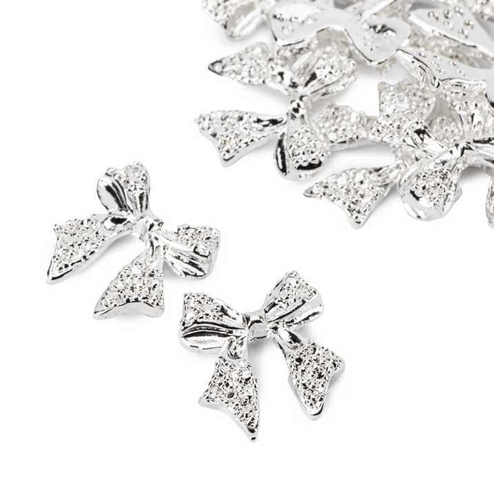 Ozdoby do paznokci kokardki 3D Molly Nails Nr 3 10 szt