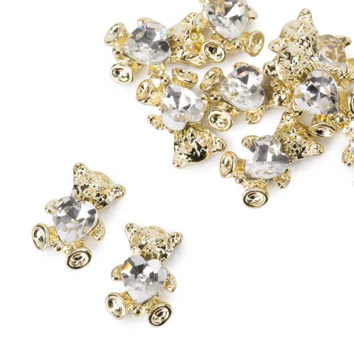 Ozdoby do paznokci misie 3D Molly Nails Nr 2 10 szt