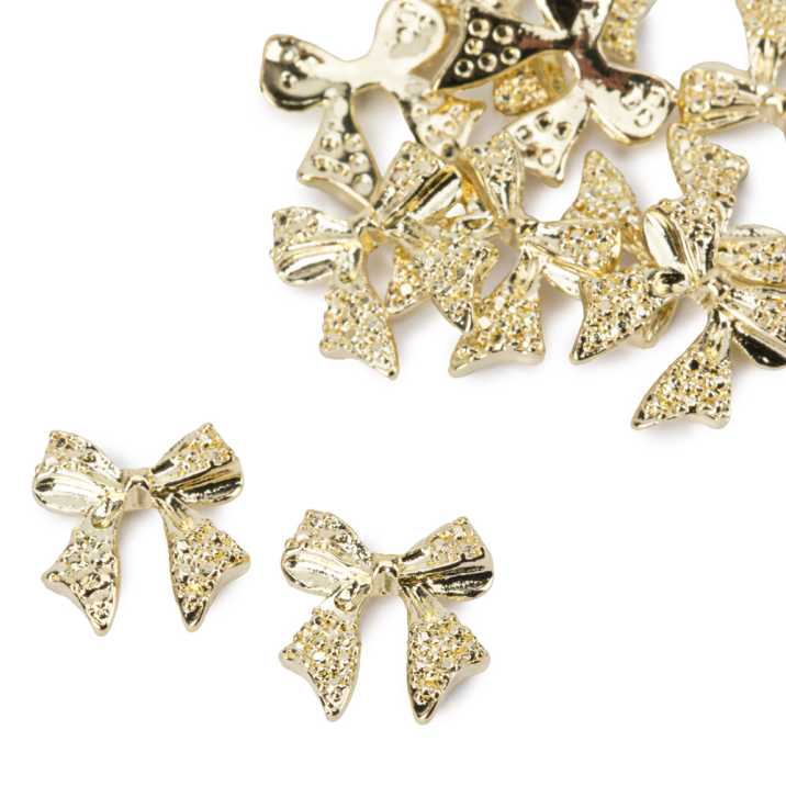 Ozdoby do paznokci kokardki 3D Molly Nails Nr 4 10 szt