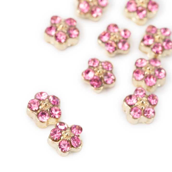 Ozdoby do paznokci kwiatki 3D Molly Nails K1118 10 szt