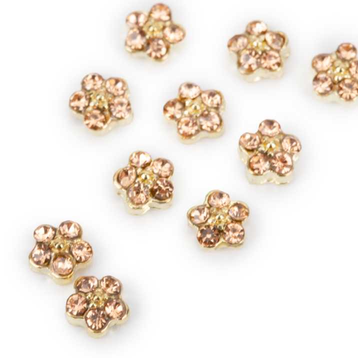 Ozdoby do paznokci kwiatki 3D Molly Nails K1120 10 szt