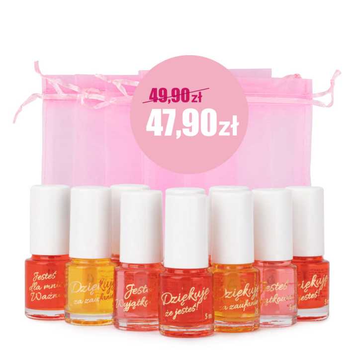 Pakiet oliwek okazjonalnych zapachowych z życzeniami i woreczkami 10 szt 5 ml