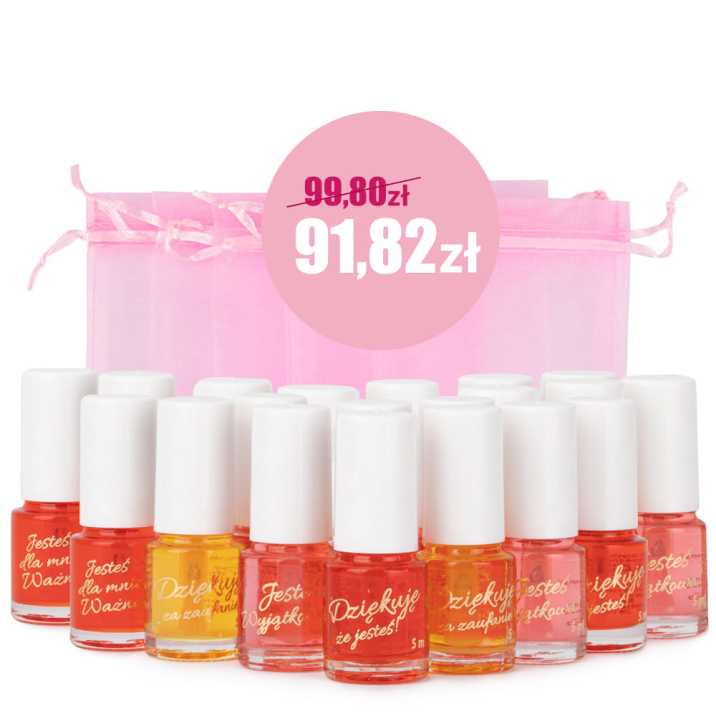 Pakiet oliwek okazjonalnych zapachowych z życzeniami i woreczkami 20 szt 5 ml