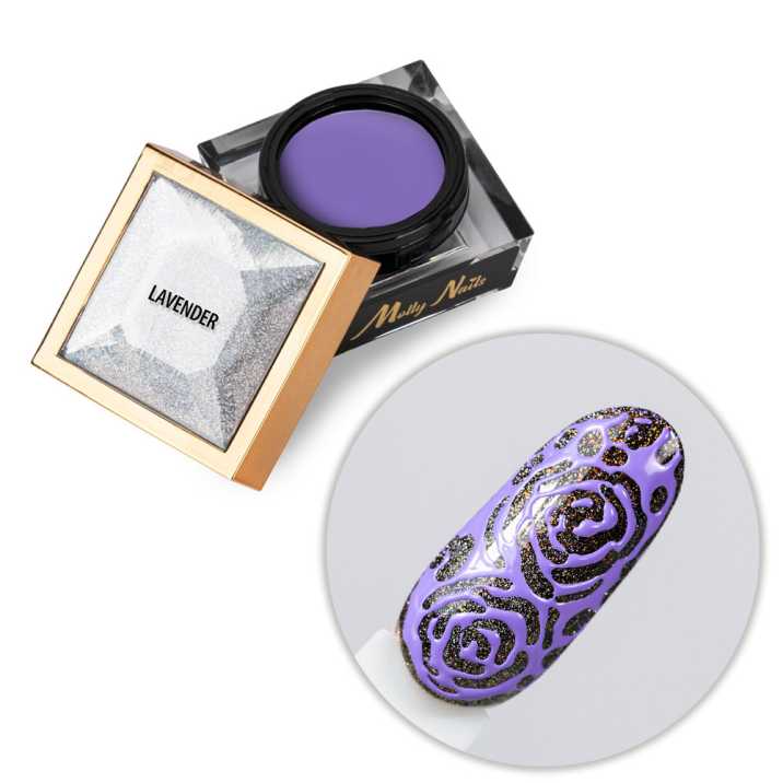 Creative Flow Color Gel - kreatywny NailArt żel do efektu topniejących wzorów Molly Nails Lavender HEMA/Di-HEMA free 5g