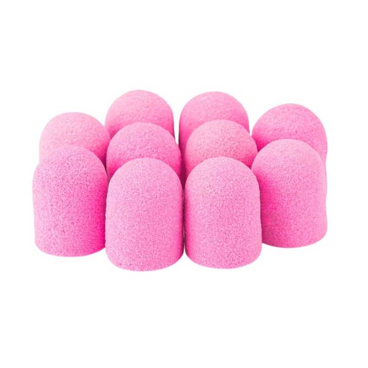 Kapturki do pedicure 7 mm gradacja 180 10 szt Fabric Podo AlleMed Różowy Pink