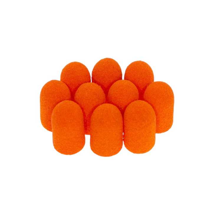 Kapturki do pedicure 7 mm gradacja 150 10 szt Fabric Podo AlleMed Pomarańczowy Orange