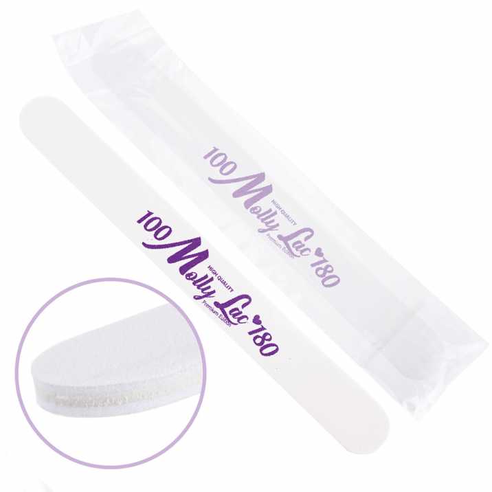 Double-sided nail file Safe Package MollyLac simple standard - 100/180 CU-41